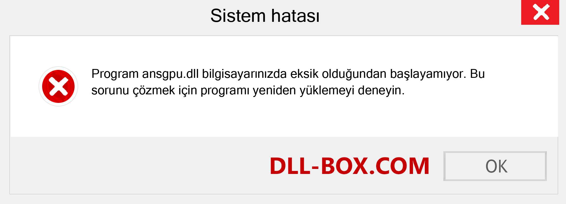 ansgpu.dll dosyası eksik mi? Windows 7, 8, 10 için İndirin - Windows'ta ansgpu dll Eksik Hatasını Düzeltin, fotoğraflar, resimler